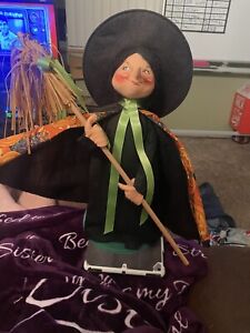 Vintage 1997 Annalee Mobilitee 18" Witchy Brew Witch Doll Hang Tags Made in USA