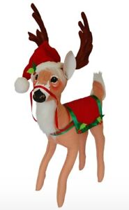 Annalee Dolls 2015 Christmas 26in Holly Berry Reindeer | Retired 450415 | NWT