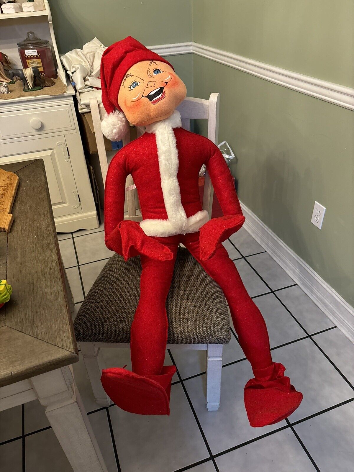 Annalee Red Christmas Elf 48 Inches