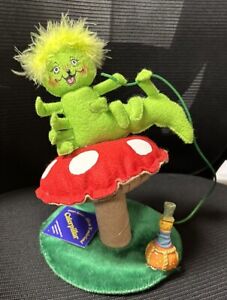 AnnaLee Storybook Alice In Wonderland Caterpillar EUC Mushroom