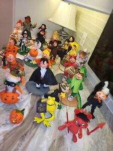 Lot 22 RARE ANNALEE Mobile Halloween Dolls Trick OR Treat Kids Child Costume Vtg