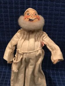 Annalee Dolls 60’s Friar in White Cassock with Hood 10” 1963 Please Read