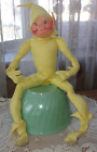 Annalee yellow spring elf doll vintage 1990 20" large # 158590 Y VGUC HTF