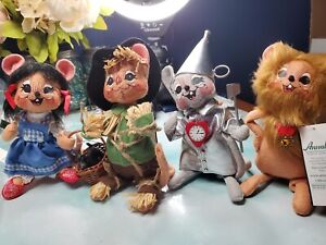 AnnaLee Wizard Of Oz 2008 Edition Dorothy & Toto, Tin Man Lion Scarecrow New