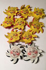 Vintage Annalee Doll Society  Lot Of 10 Felt Sun Pin Pins Brooch