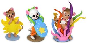 Annalee Set of 3 - 6" Wannabe Beach Mice 2023 - Mint - 2616-17-261823 NWT