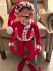 New ListingXlarge rare 30” Annalee Mobilitee Red Peppermint Twist Christmas Elf
