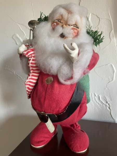 Annalee Bean Nose Santa - Late 50’- 1960’s 12 Inch