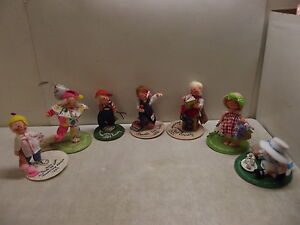 ANNALEE DOLL SOCIETY LOGO LOT TEA PARTY ICE CREAM BOY SCHOOL BOY & GIRL