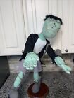 Annalee 2002 30 Inch  Frankie Frankenstein With Mouse On Arm