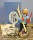 1997 Annalee Museum Collection 8" "1956 Skier" NIB w/COA, Bag, Hang Tags  Signed
