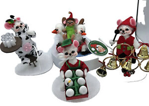 Annalee Exclusive Sold out 2021 Twelve days Of Christmas Set 2 47/ 250 Bag Tag