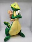 Rare Annalee 1969 14" Green Closed Eye Dinosaur & 1961 7" Bushbeater Boy Riding