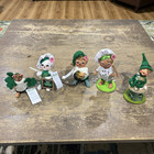 Lot of (5) Annalee St Pat's Day Mushroom Baker Leprechaun Mice, w/Tags