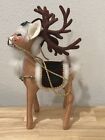 RARE HTF 2005  ANNALEE  CHRISTMAS JINGLEBELL 12" PLUSH REINDEER DOLL MAKER TAG