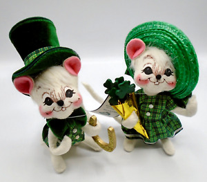 Annalee 6" Michael O' Mouse and Katie O' Mouse Set 2005