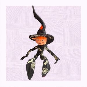 Annalee Halloween Boo Spiderweb Witch / Elf Mobilee Retired Rare 2004