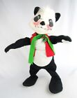 Vintage Annalee Mobilitee 1971 Large 18" Christmas Panda Bear Doll - Rare!