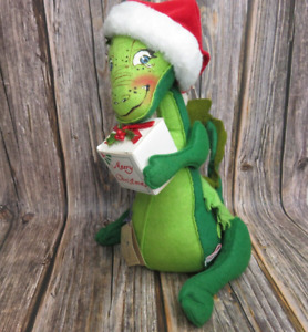Vintage 1990 Annalee Christmas Santa DRAGON w/ Gift Doll Figure Rare VG Cute