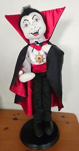 •EUV• Vintage 2003 Large 27" Annalee Dracula Doll On Stand