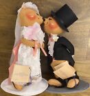 RARE Annalee Bride & Groom Bear Wedding  Posable Dolls 10” Vintage 1991 MINT