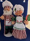 Annalee Doll Mr & Mrs Christmas Candy Lollipop Santa  #411221 & #411321-2 Sets