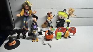 Lot of Annalee Dolls-Halloween Witch Magic Spells