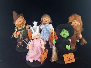 2017 2019 6" ANNALEE HALLOWEEN TRICK OR TREAT WIZARD OF OZ KIDS - 5 Total