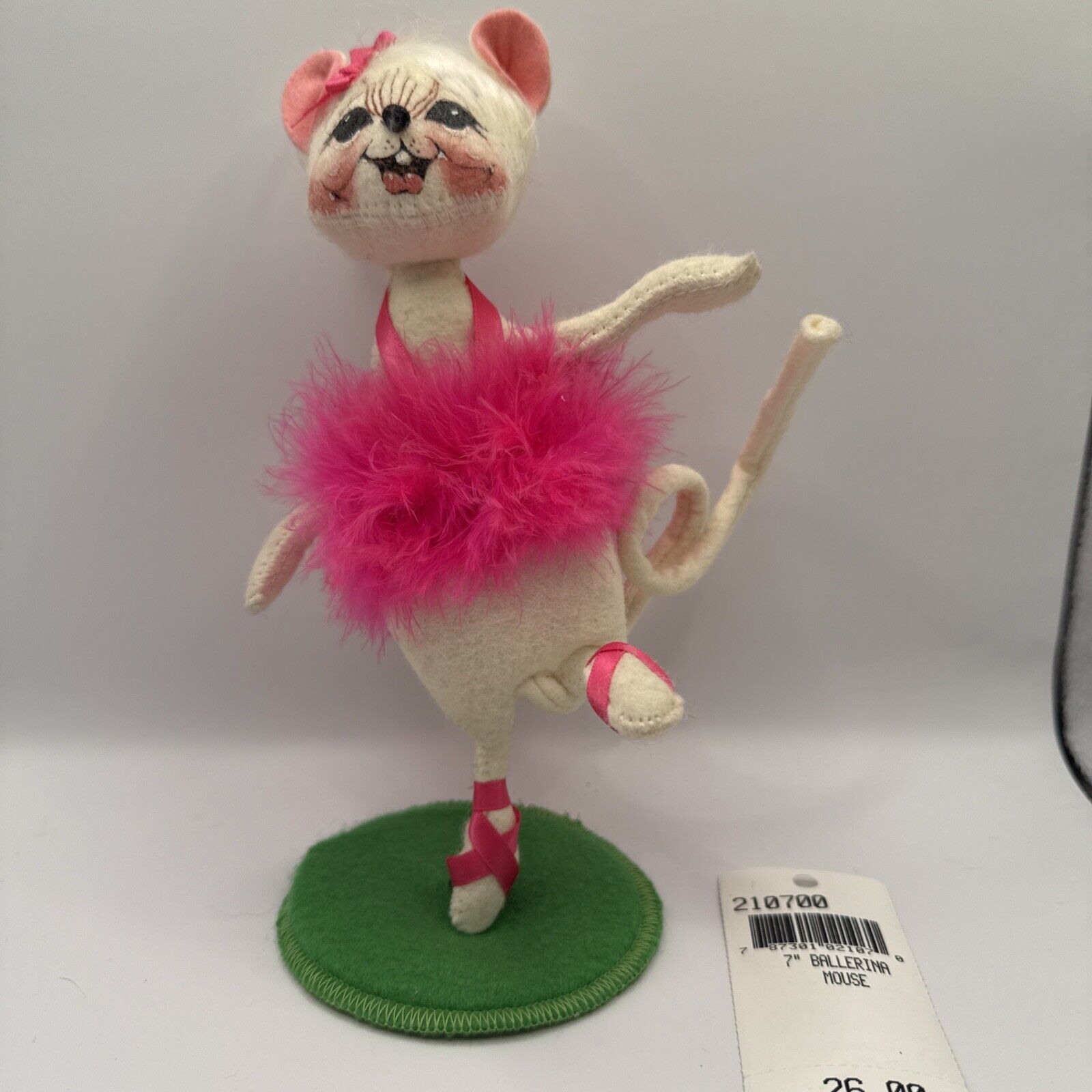 Annalee 7" Ballerina Mouse in Pink Tutu Doll ~ #210700