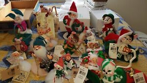 Vintage Annalee Doll Society Mobilitee Christmas & Easter Doll Ornament Lot - 16