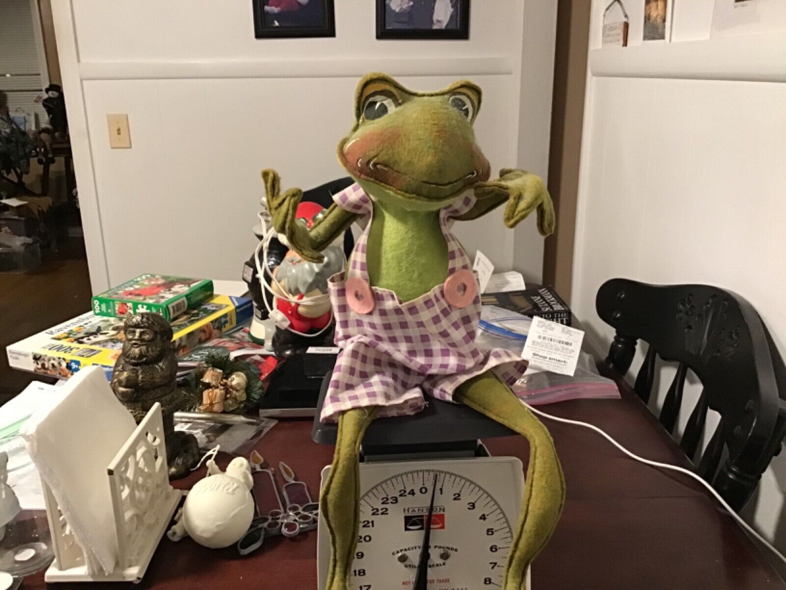 Rare Annalee Vintage Frog W/ plaid Shorts1969