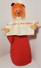 Rare HTF ANNALEE 1970 Store Display 17” Tall Christmas Choir Girl Orange Hair