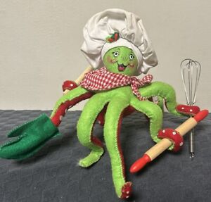 Annalee Dolls Chef Octopus Christmas 7” 2013