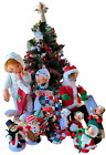 Annalee Doll Lot Vintage Santa Clause Snowmen Baby Christmas Tree Ornaments