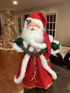 RARE~Annalee Santa 22” Christmas Decoration Mobilite Dolls 2004 Large Holiday