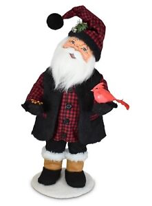 ANNALEE 15" TALL 2021 "WINTER WOODS SANTA CLAUS" 411121 * NEW * FREE SHIPPING