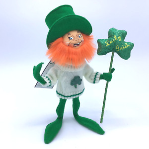 Annalee 2008 Lucky Irish Leprechaun Elf 10" St Patrick 's Day Doll w/ Tag MINT