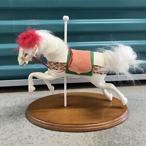 Annalee Noel the Christmas Carousel Horse SIGNED With Tag Great Condition