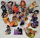 Annalee 17 mix lot Halloween theme Dolls 3-9” fly witch scarecrow open box w tag