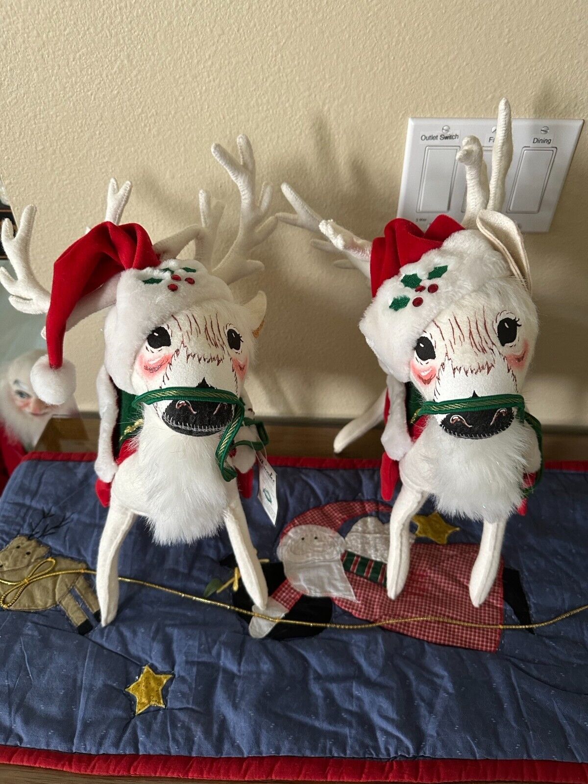 AnnaLee 16 inch Christmas Winterberry Deer Dolls
