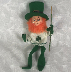 Annalee Doll 2008 Lucky Irish Leprechaun Green Orange Beard St Patricks Day 9"