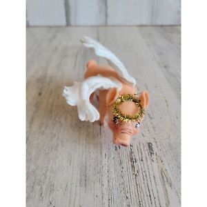 Annalee 1997 when Pigs fly ornament Angel Halo Xmas figure