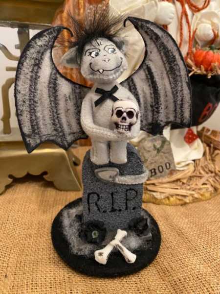 Annalee 7" Gargoyle 2020 Limited Exclusive Missing Tag EUC Halloween Felt Doll