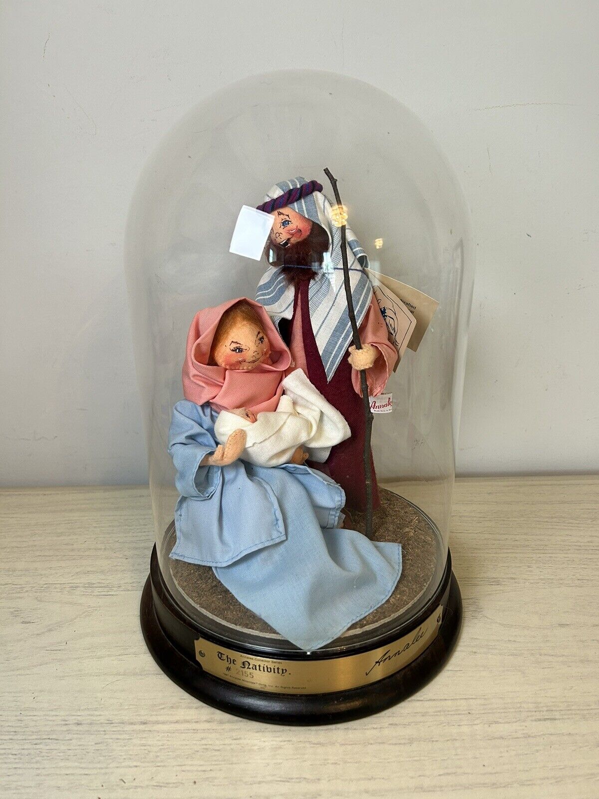 Annalee "The Nativity" LTD Edition 1987 Collector's Series includes glass Dome