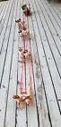 Amazing Ceiling Hanging Annalee Santa Sleigh with 8 reindeer! - 7 ft long!