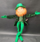 Annalee 17" St. Patricks Day Leprechaun Posable Mischievous Smile Figure Doll