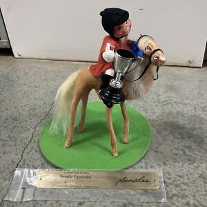 Annalee Equestrian Horse With Boy Trophy & Plaque. #92/265. Code #9943 New WT