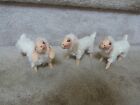 3 HTF VINTAGE 1989 Annalee Poseable Nativity Ivory Sheep Lambs Dolls EUC 5"