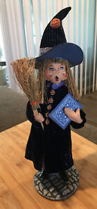 Annalee 2007 Bewilda Witch 10" Halloween Doll Broom & Book