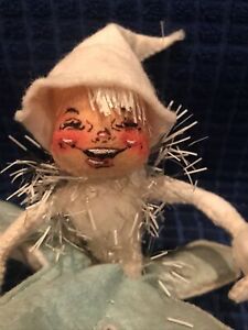 Annalee Dolls 50’s Frosty Tinsel Elf with Snowflake 10” Vtg 1955 Please Read